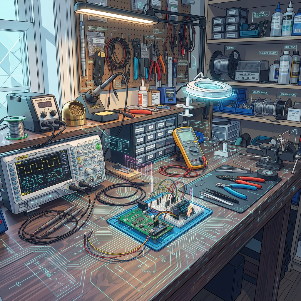 Tech art electronics workbench
